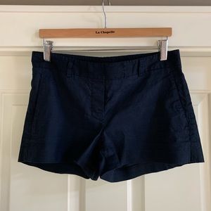 Theory mini navy blue linen shorts. Size 2